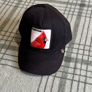 Goorin hat Black Cardinal Patch Cap